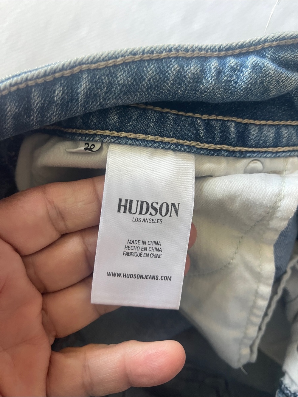 Hudson Size 29” Jean Shorts Light Blue Cuffed Denim Shorts - Picture 3 of 11
